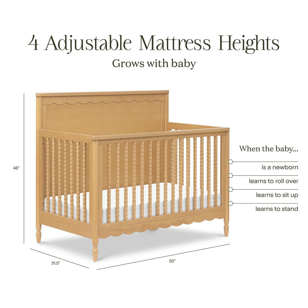 Namesake Cribs Namesake Ambrosia 4-in-1 Convertible Crib