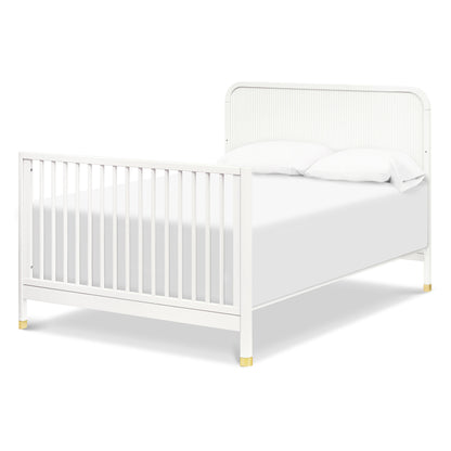 Namesake Cribs Warm White Namesake Brimsley Tambour 4-in-1 Convertible Crib