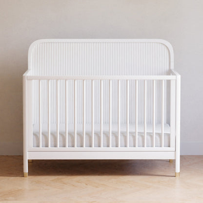 Namesake Cribs Warm White Namesake Brimsley Tambour 4-in-1 Convertible Crib
