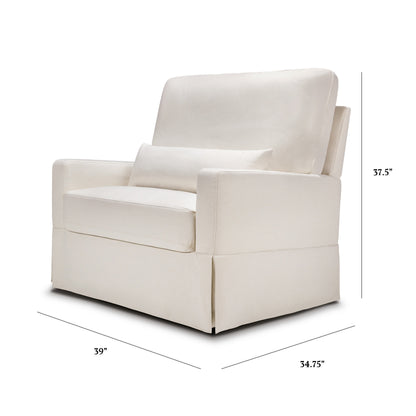 Namesake Gliders & Rockers Namesake Crawford Pillowback Chair and a Half Comfort Swivel Glider