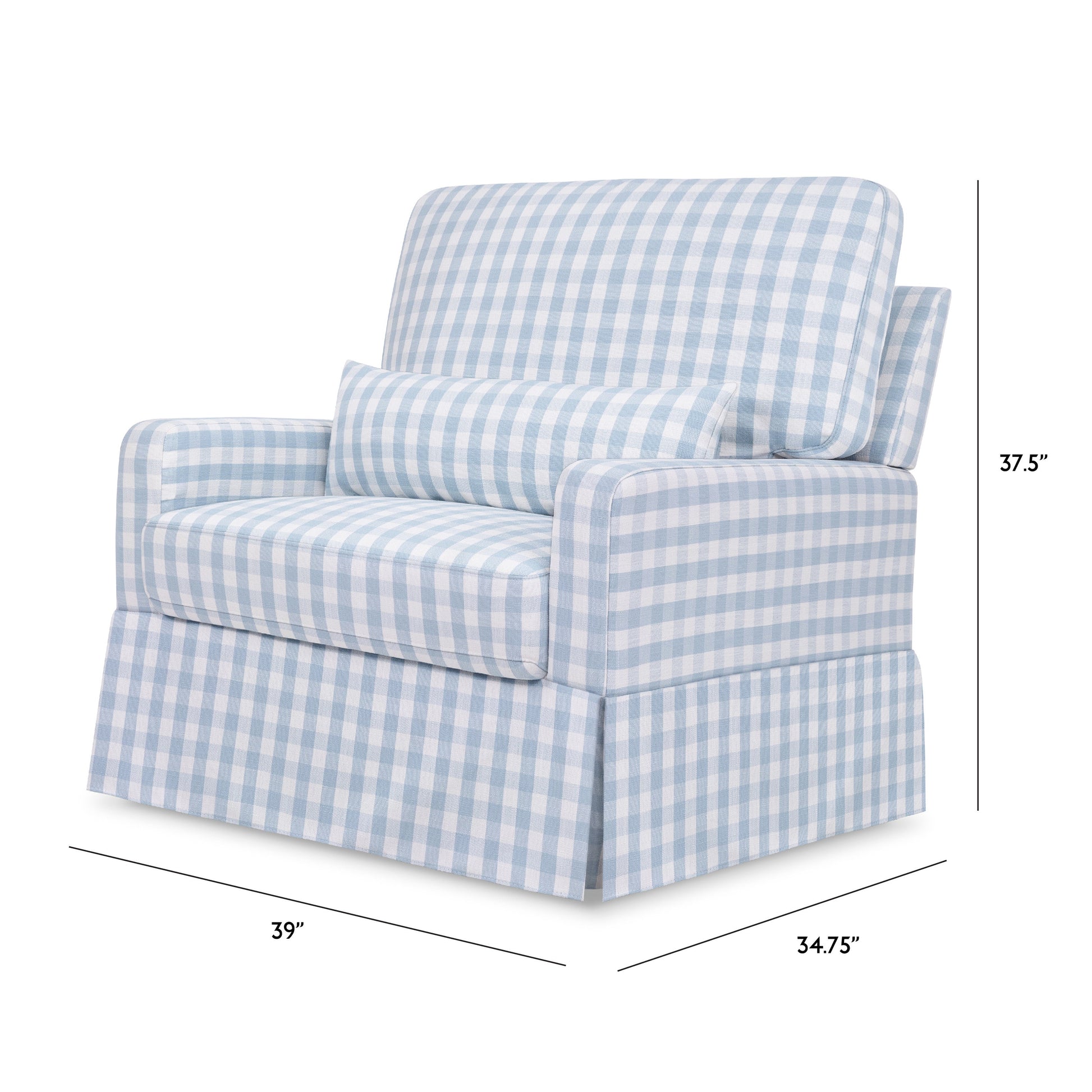Namesake Gliders & Rockers Namesake Crawford Pillowback Chair and a Half Comfort Swivel Glider