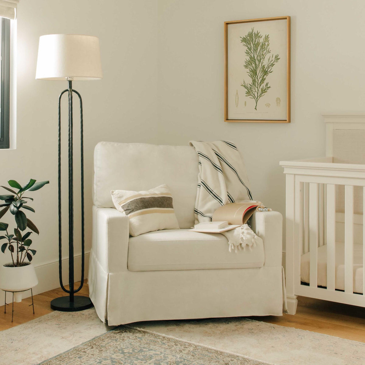 NamesakeNamesake Crawford Pillowback Chair and a Half Comfort Swivel GliderBabysupermarket