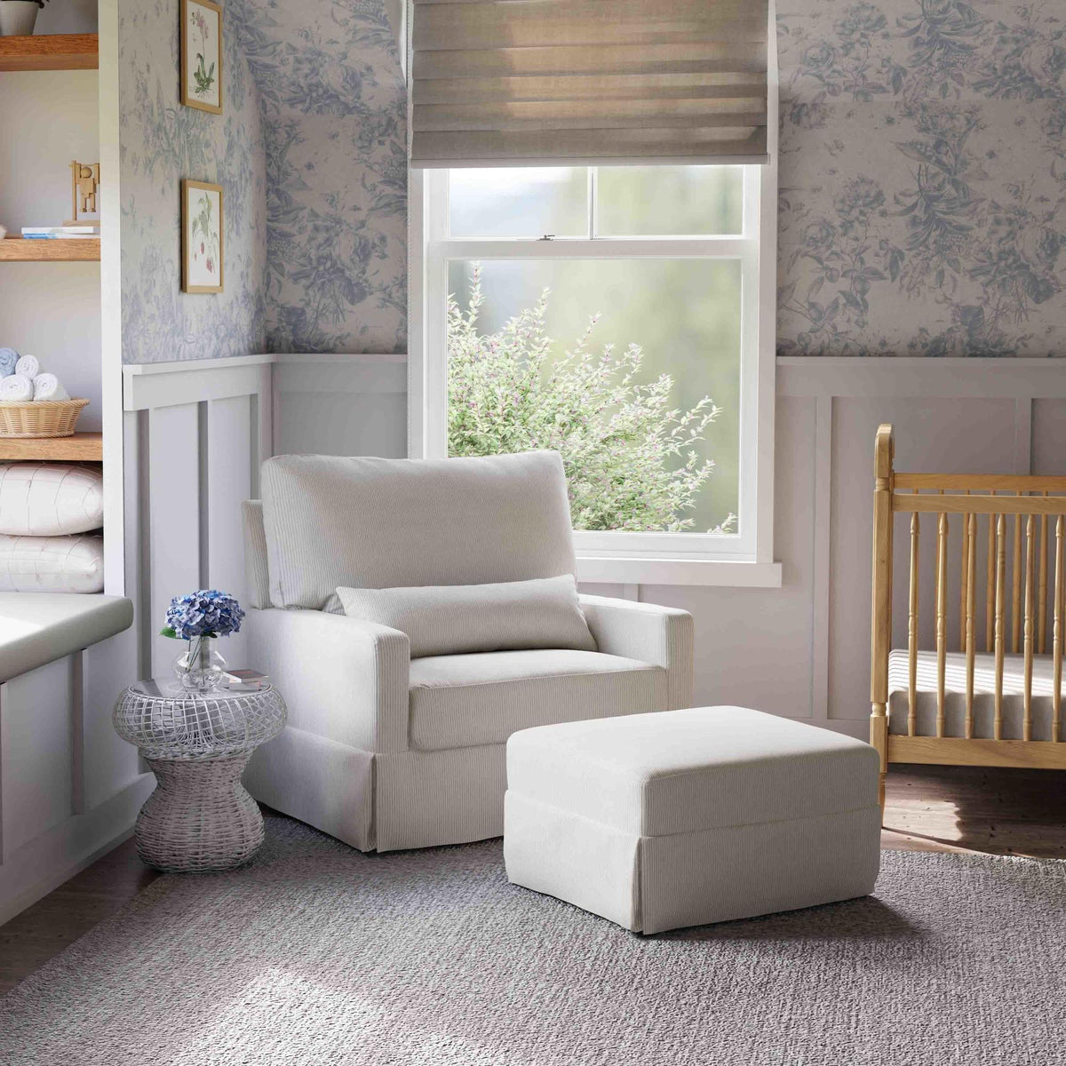 NamesakeNamesake Crawford Pillowback Chair and a Half Comfort Swivel GliderBabysupermarket
