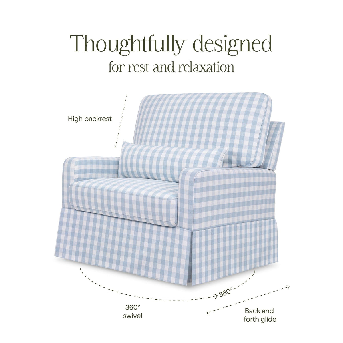 NamesakeNamesake Crawford Pillowback Chair and a Half Comfort Swivel GliderBabysupermarket