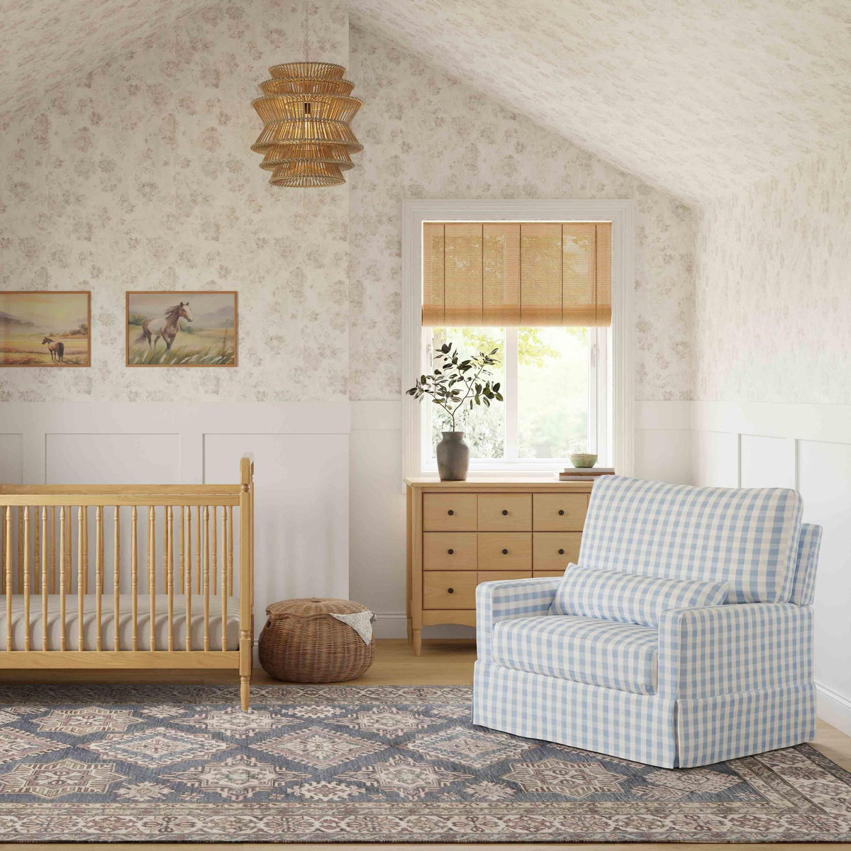 NamesakeNamesake Crawford Pillowback Chair and a Half Comfort Swivel GliderBabysupermarket