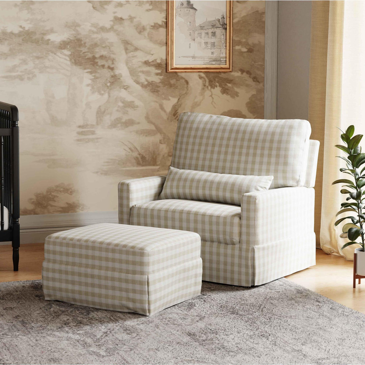 NamesakeNamesake Crawford Pillowback Chair and a Half Comfort Swivel GliderBabysupermarket