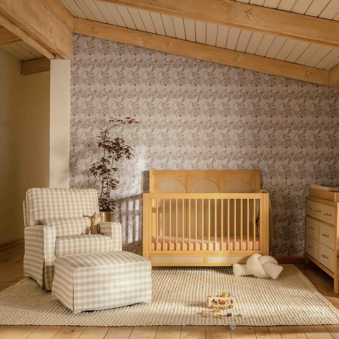 Namesake Gliders & Rockers Namesake Crawford Pillowback Comfort Swivel Glider