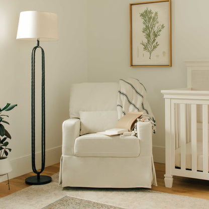 Namesake Gliders & Rockers Namesake Crawford Pillowback Comfort Swivel Glider