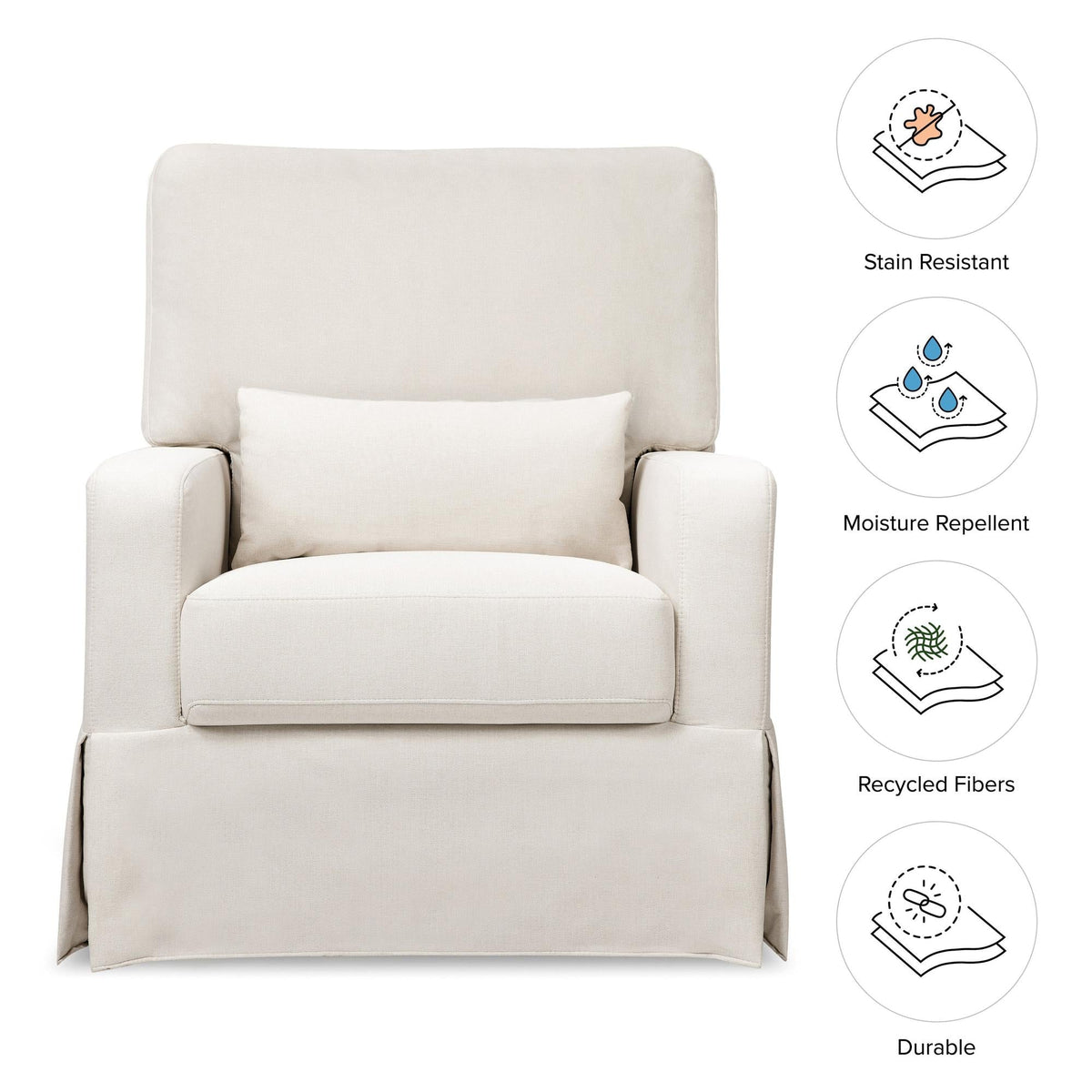 NamesakeNamesake Crawford Pillowback Comfort Swivel GliderBabysupermarket