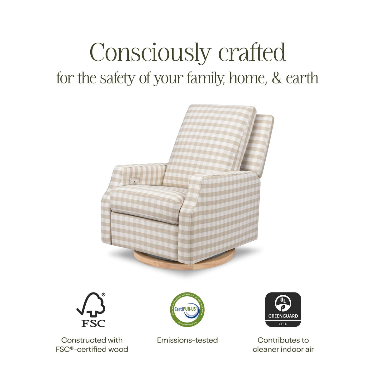 NamesakeNamesake Crewe Electronic Recliner and Swivel GliderBabysupermarket