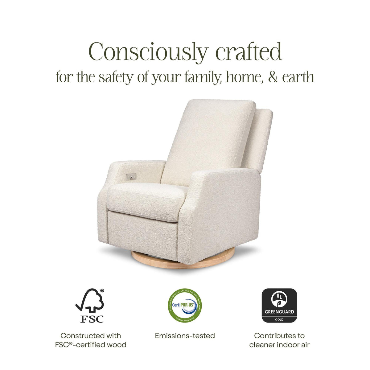 NamesakeNamesake Crewe Electronic Recliner and Swivel GliderBabysupermarket