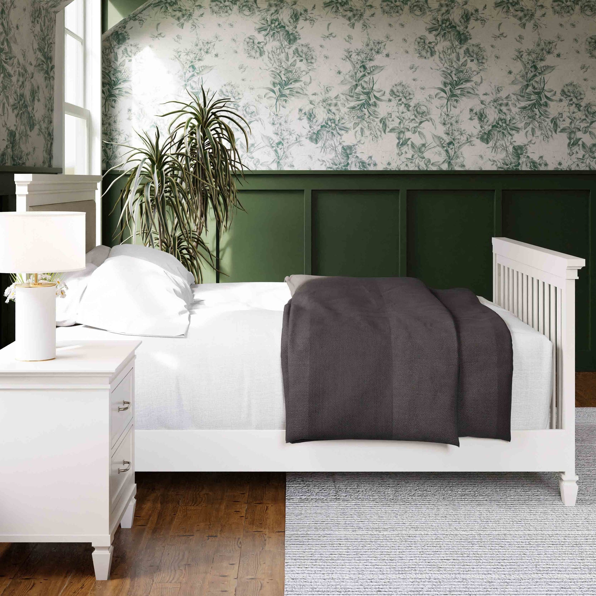 Namesake Cribs Warm White Namesake Darlington 4-in-1 Convertible Crib