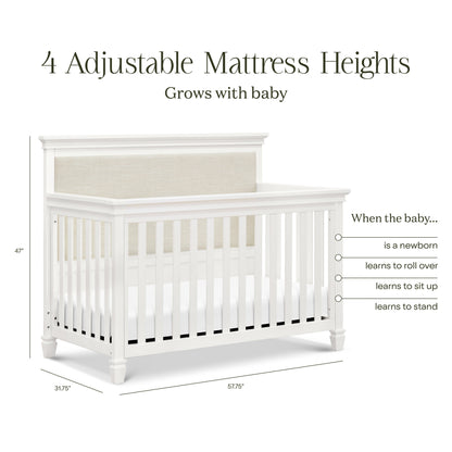 Namesake Cribs Warm White Namesake Darlington 4-in-1 Convertible Crib