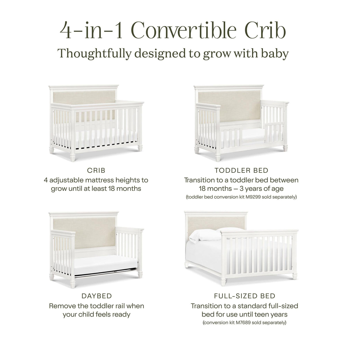 NamesakeNamesake Darlington 4-in-1 Convertible CribBabysupermarket