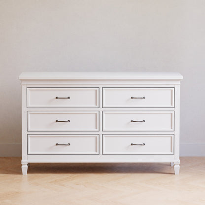 Namesake Dressers Warm White Namesake Darlington 6-Drawer Dresser