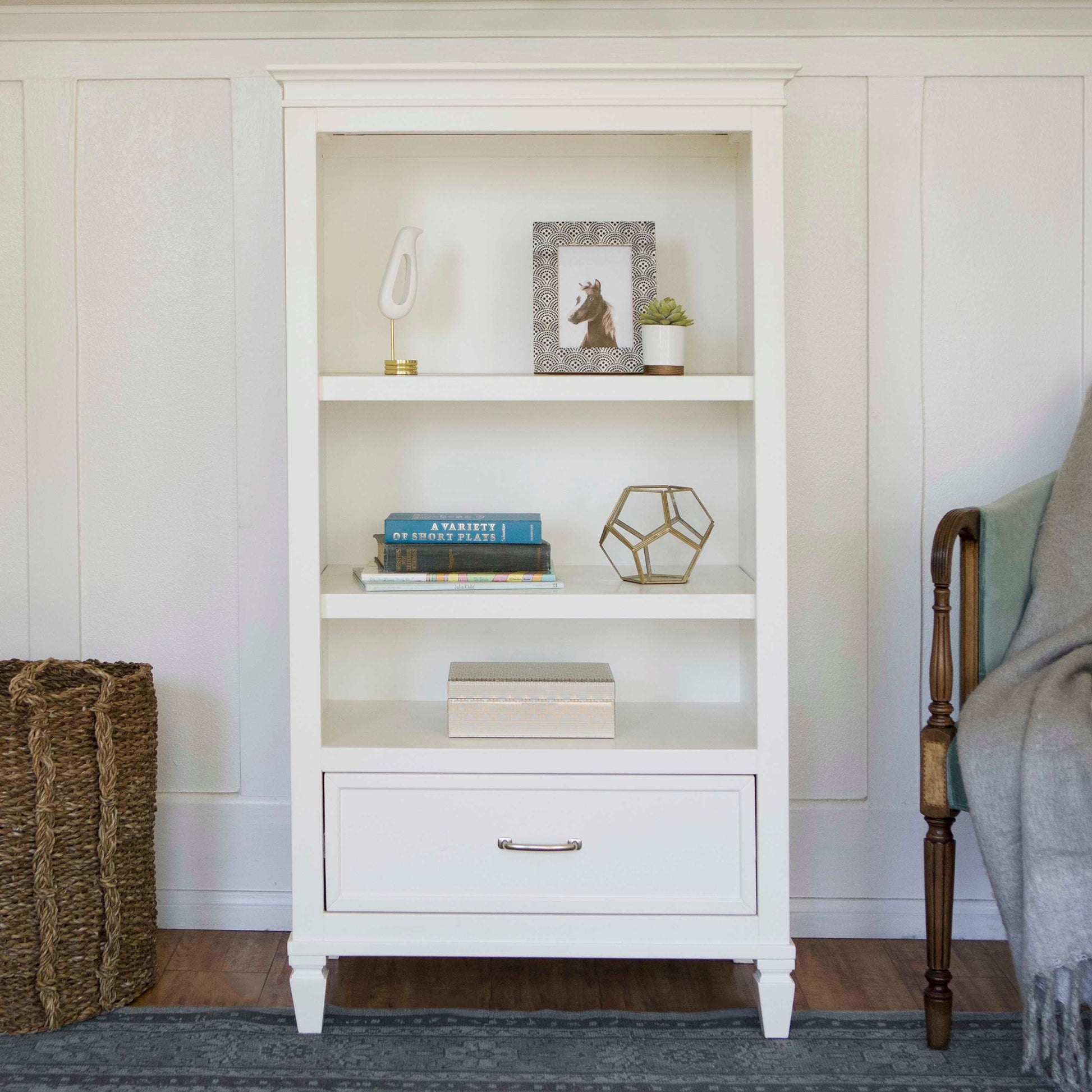 Namesake Bookcases Warm White Namesake Darlington Bookcase