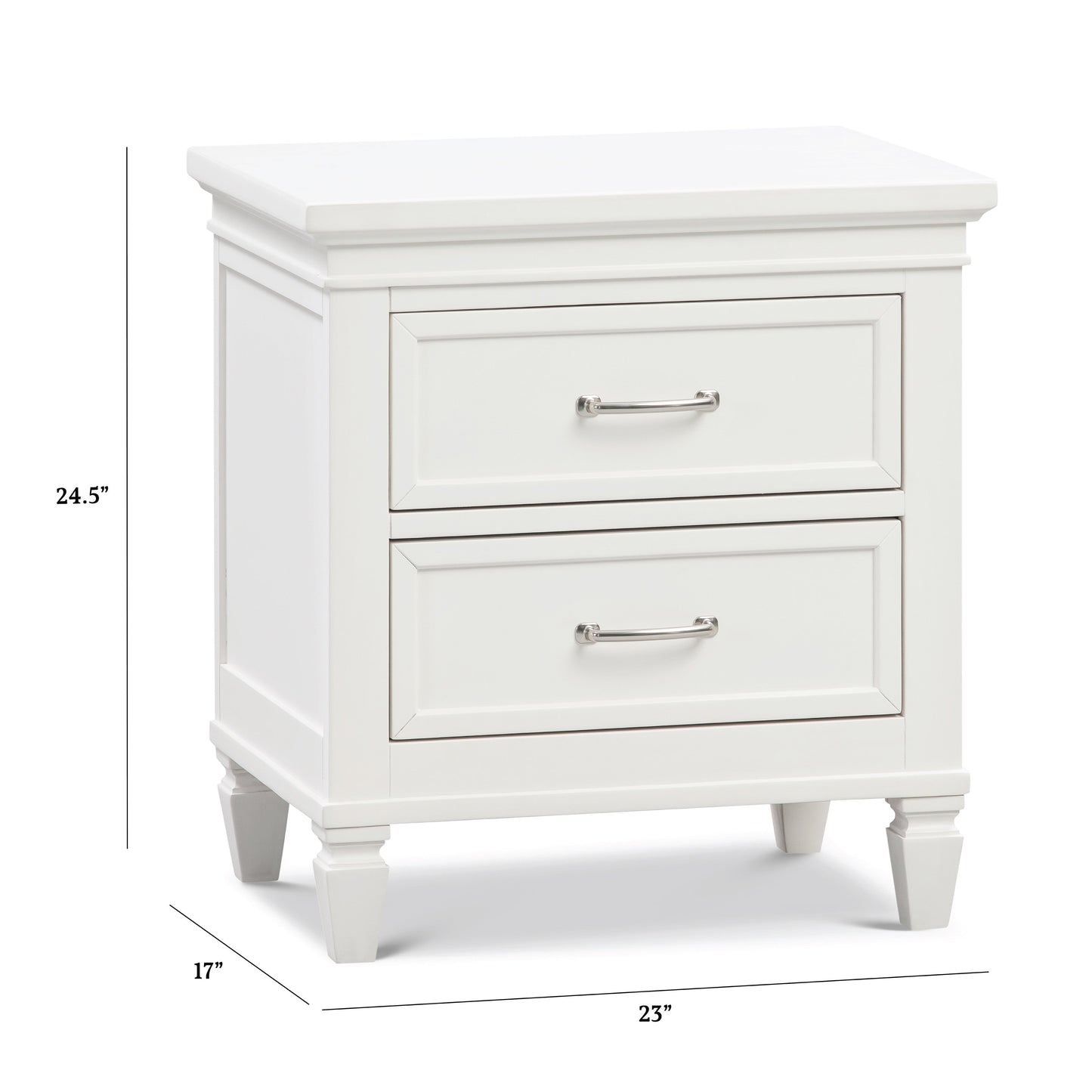 Namesake Nightstands Warm White Namesake Darlington Nightstand