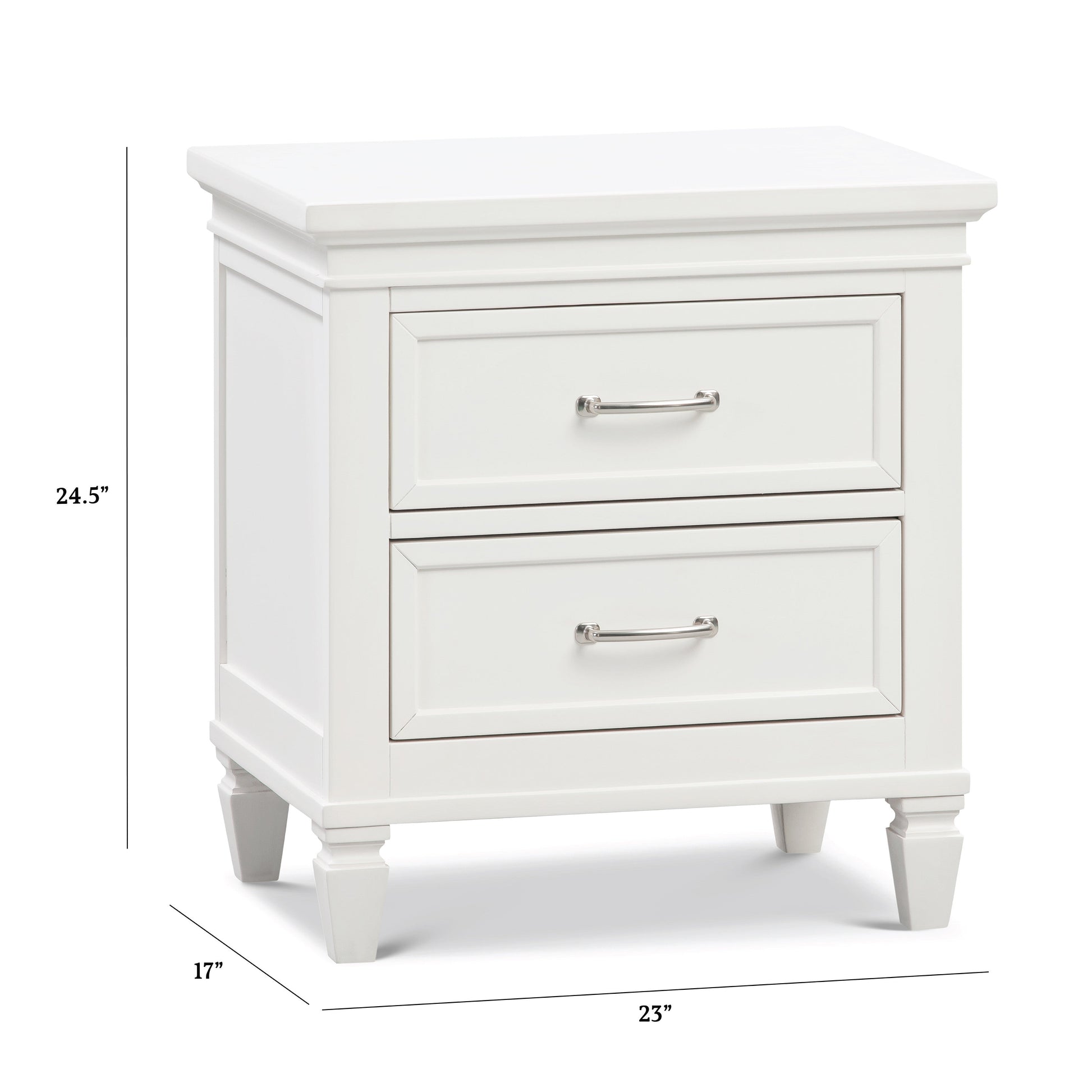 Namesake Nightstands Warm White Namesake Darlington Nightstand