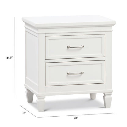 Namesake Nightstands Warm White Namesake Darlington Nightstand