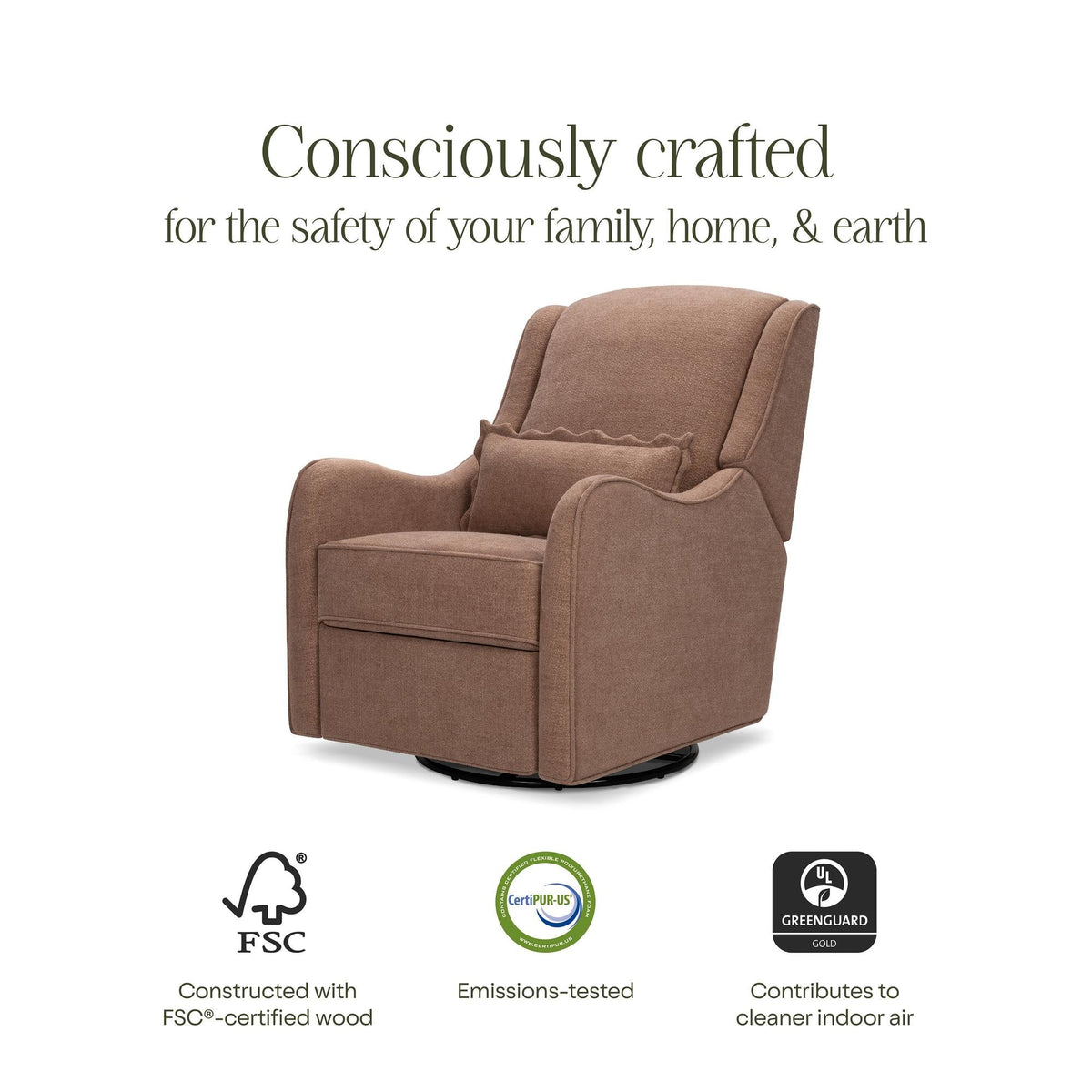 Namesake Gliders & Rockers Namesake Devon Recliner and Swivel Glider