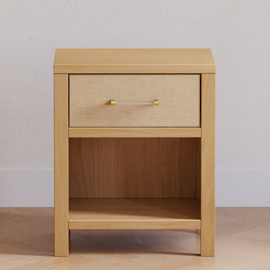Namesake Nightstands Honey and Performance Sand Eco-Weave Namesake Eloise Nightstand