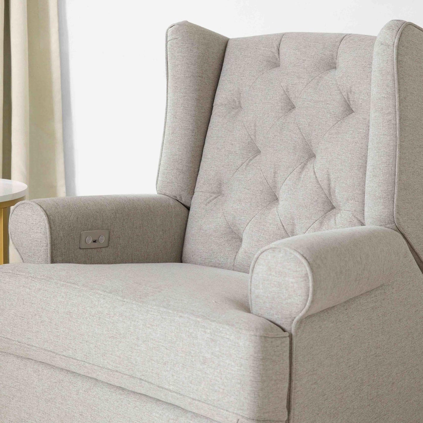 NamesakeNamesake Harbour Electronic Recliner and Swivel Glider in Eco-Performance Fabric with USB port | Water Repellent & Stain ResistantBabysupermarket
