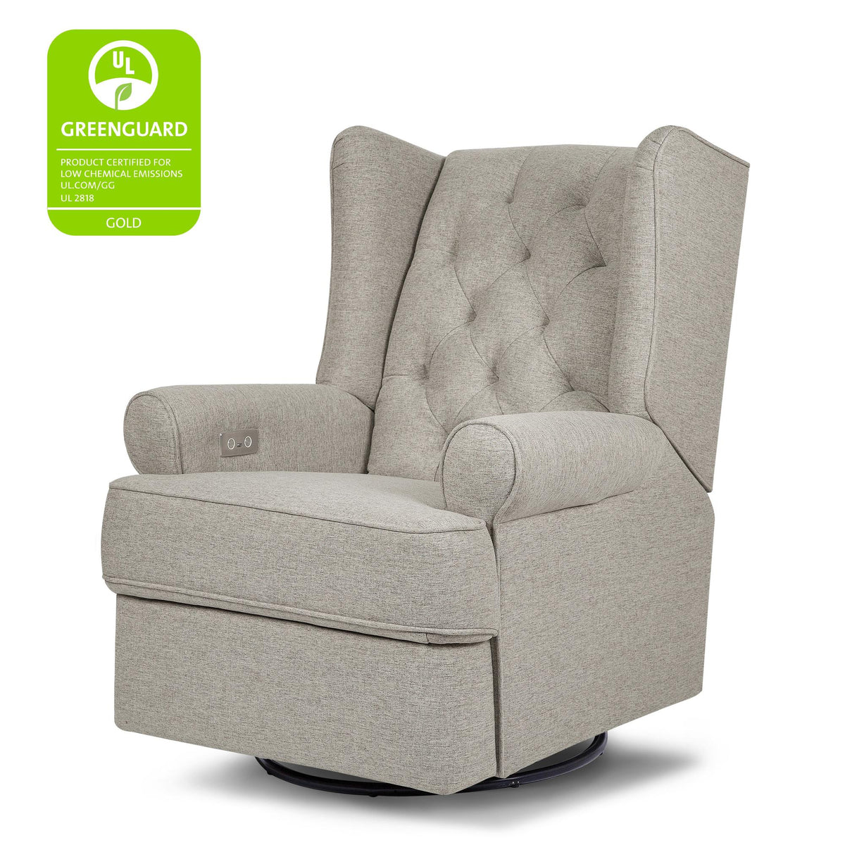 NamesakeNamesake Harbour Electronic Recliner and Swivel Glider in Eco-Performance Fabric with USB port | Water Repellent & Stain ResistantBabysupermarket