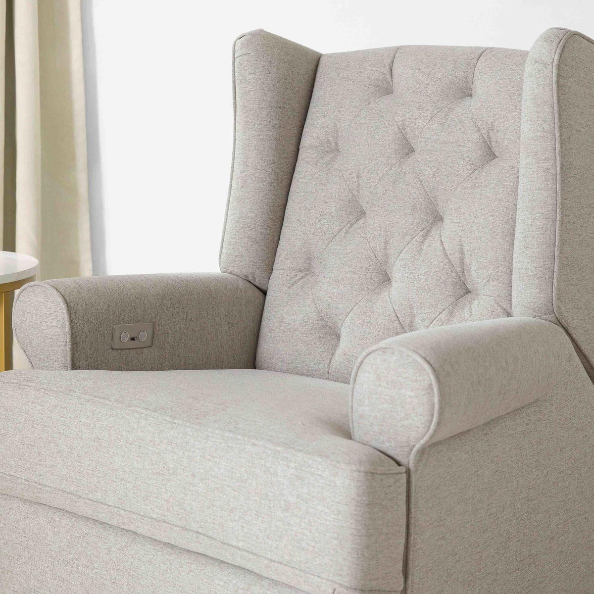 NamesakeNamesake Harbour Electronic Recliner and Swivel Glider in Eco-Performance Fabric with USB port | Water Repellent & Stain ResistantBabysupermarket