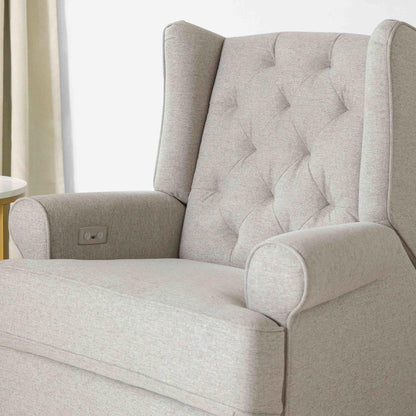 NamesakeNamesake Harbour Electronic Recliner and Swivel Glider in Eco-Performance Fabric with USB port | Water Repellent & Stain ResistantBabysupermarket