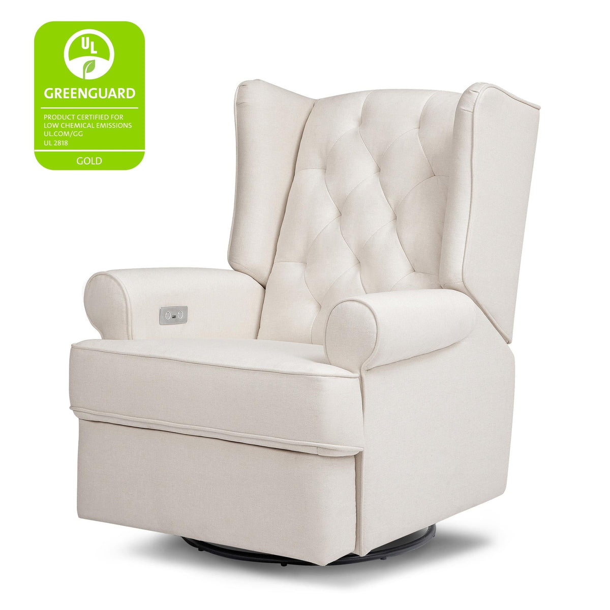 NamesakeNamesake Harbour Electronic Recliner and Swivel Glider in Eco-Performance Fabric with USB port | Water Repellent & Stain ResistantBabysupermarket