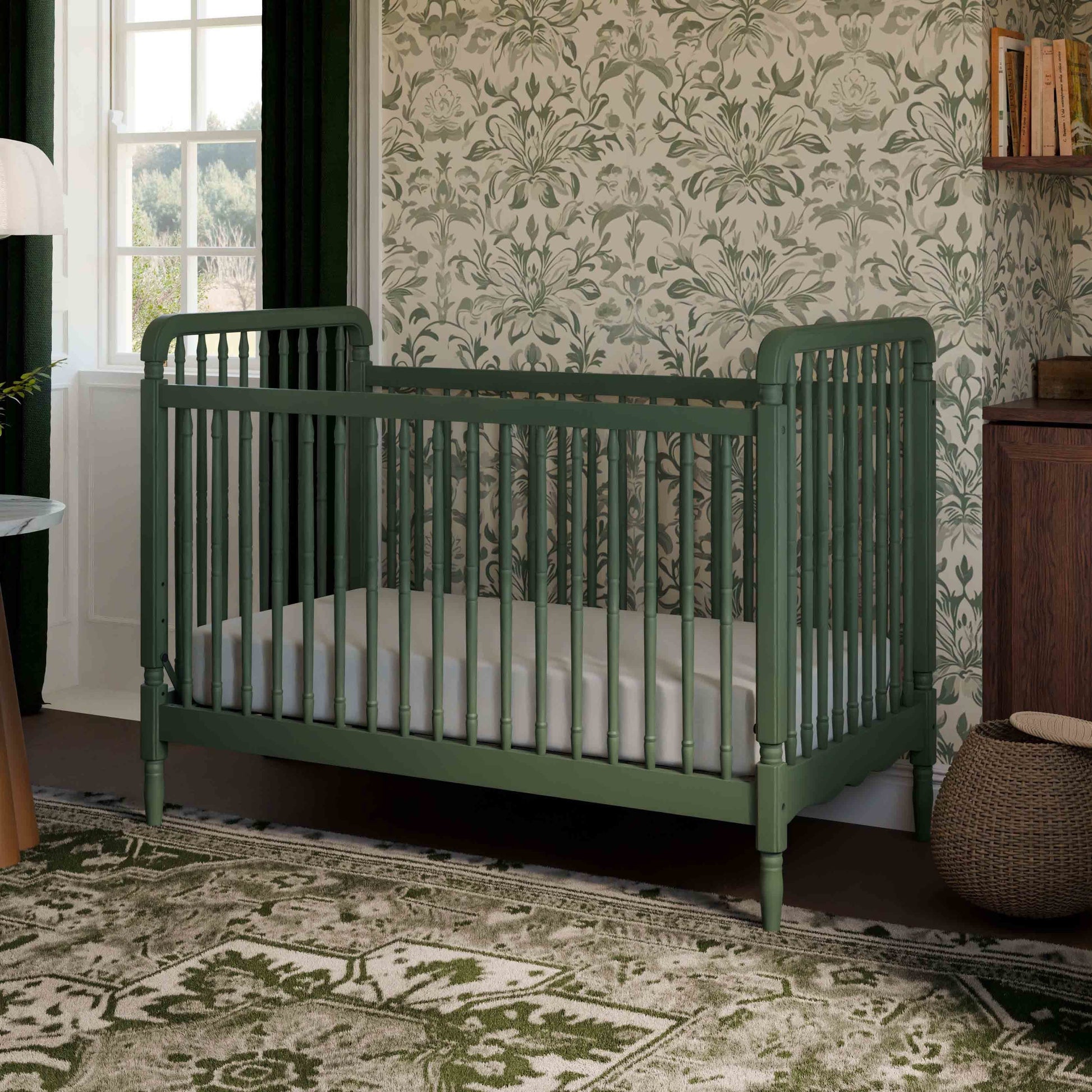 Namesake Cribs Namesake Liberty 3-in-1 Convertible Spindle Crib with Toddler Bed Conversion Kit