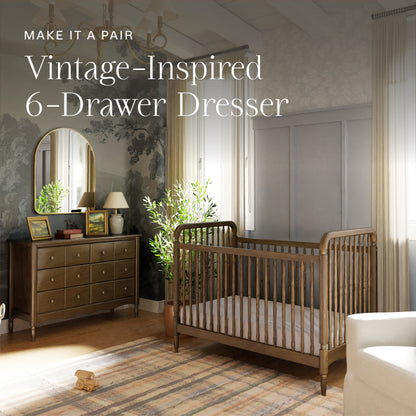 Namesake Cribs Namesake Liberty 3-in-1 Convertible Spindle Crib with Toddler Bed Conversion Kit