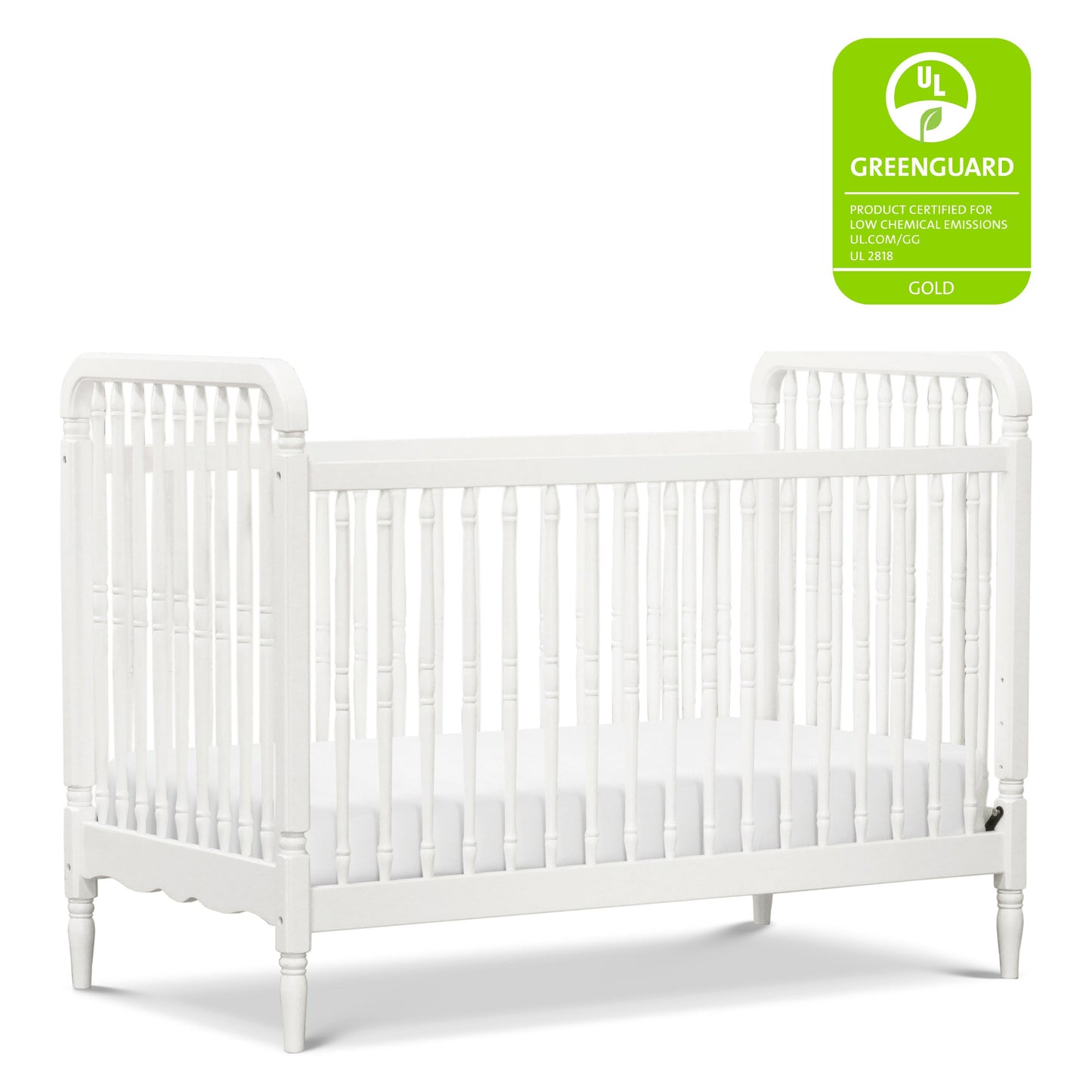 Namesake Cribs Namesake Liberty 3-in-1 Convertible Spindle Crib with Toddler Bed Conversion Kit