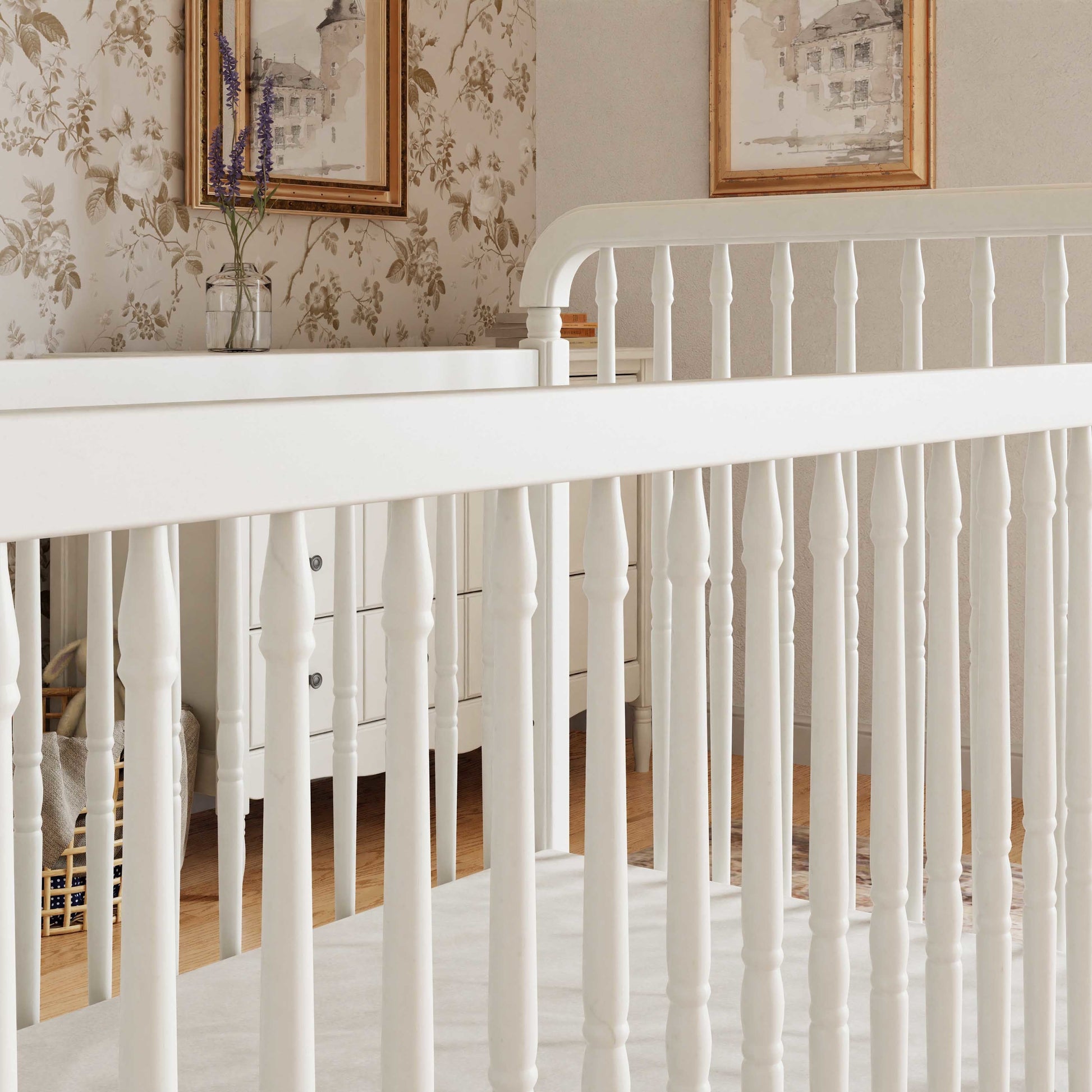 Namesake Cribs Namesake Liberty 3-in-1 Convertible Spindle Crib with Toddler Bed Conversion Kit