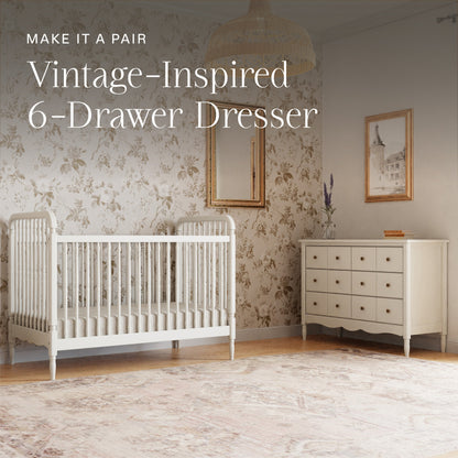 Namesake Cribs Namesake Liberty 3-in-1 Convertible Spindle Crib with Toddler Bed Conversion Kit