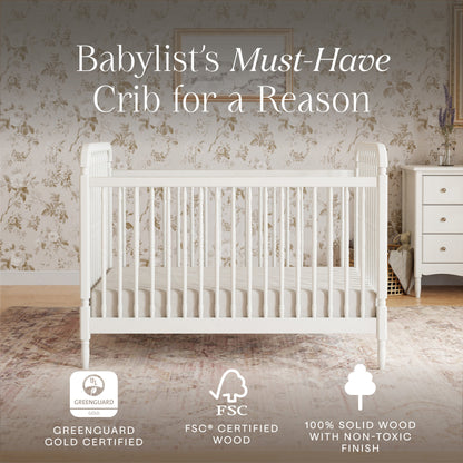 Namesake Cribs Namesake Liberty 3-in-1 Convertible Spindle Crib with Toddler Bed Conversion Kit