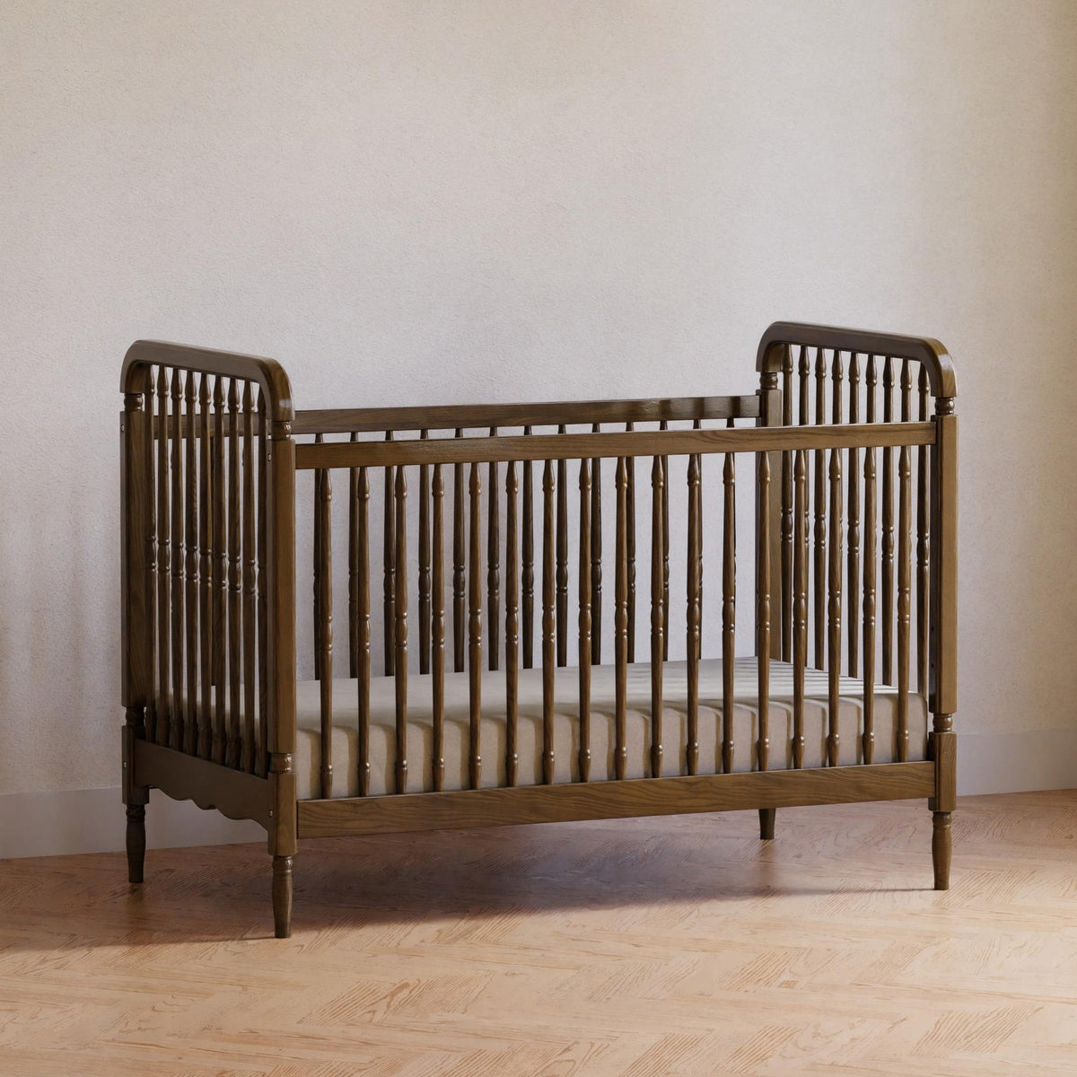 NamesakeNamesake Liberty 3-in-1 Convertible Spindle Crib with Toddler Bed Conversion KitBabysupermarket