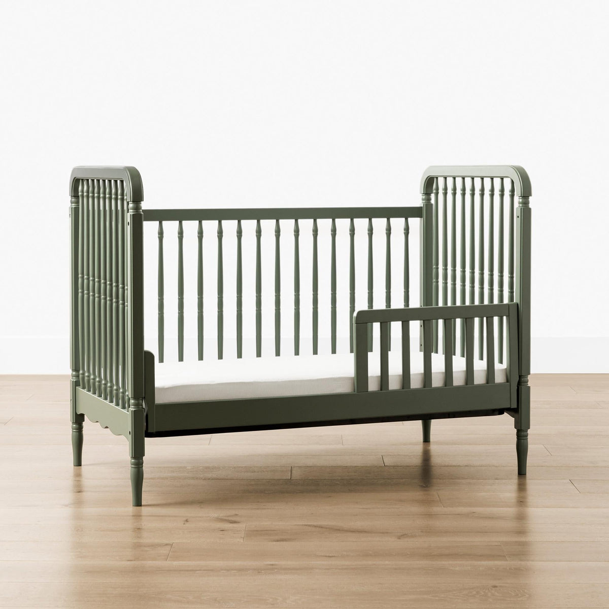 NamesakeNamesake Liberty 3-in-1 Convertible Spindle Crib with Toddler Bed Conversion KitBabysupermarket