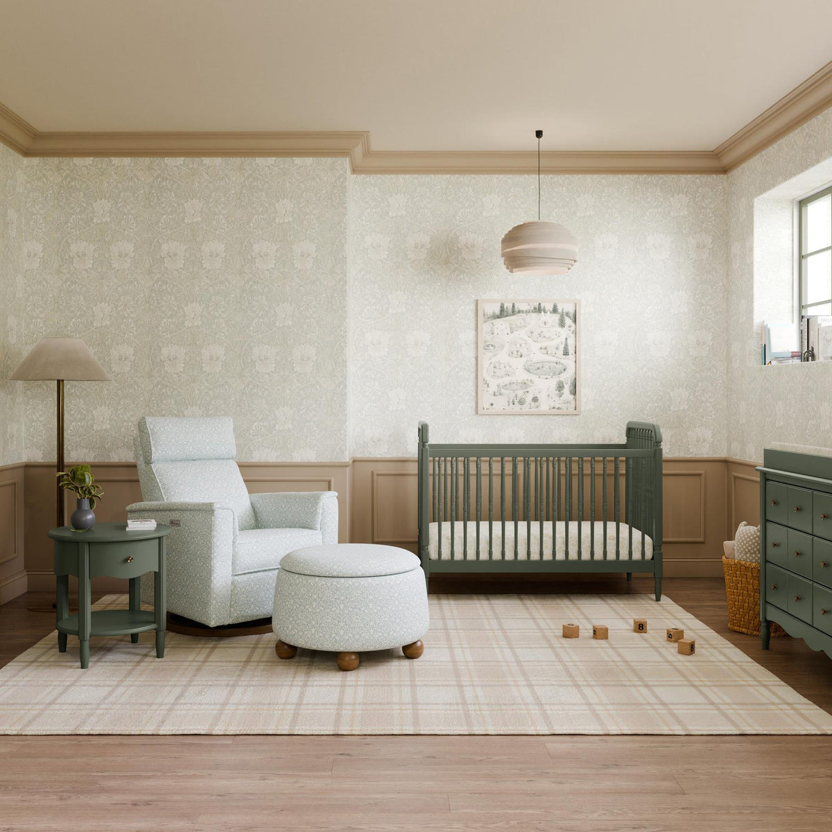 NamesakeNamesake Liberty 3-in-1 Convertible Spindle Crib with Toddler Bed Conversion KitBabysupermarket
