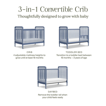 NamesakeNamesake Liberty 3-in-1 Convertible Spindle Crib with Toddler Bed Conversion KitBabysupermarket