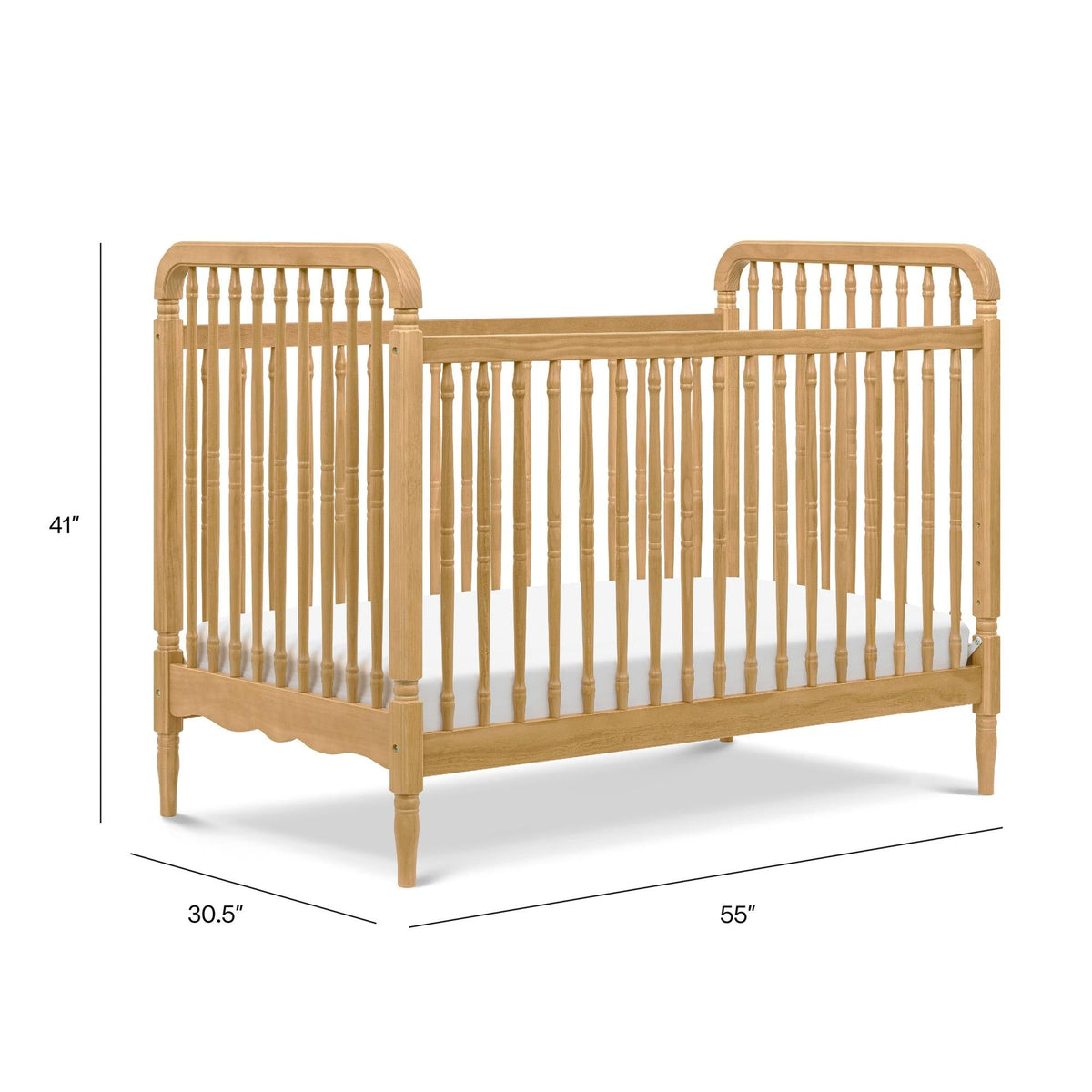 NamesakeNamesake Liberty 3-in-1 Convertible Spindle Crib with Toddler Bed Conversion KitBabysupermarket