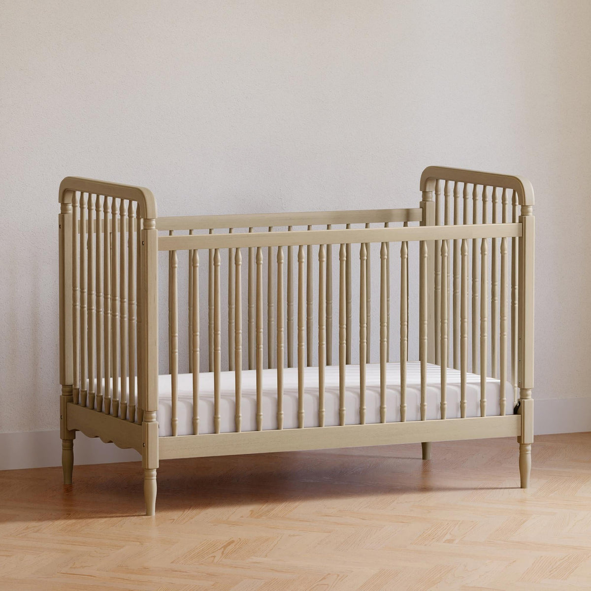 NamesakeNamesake Liberty 3-in-1 Convertible Spindle Crib with Toddler Bed Conversion KitBabysupermarket
