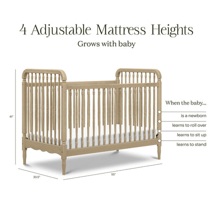 NamesakeNamesake Liberty 3-in-1 Convertible Spindle Crib with Toddler Bed Conversion KitBabysupermarket