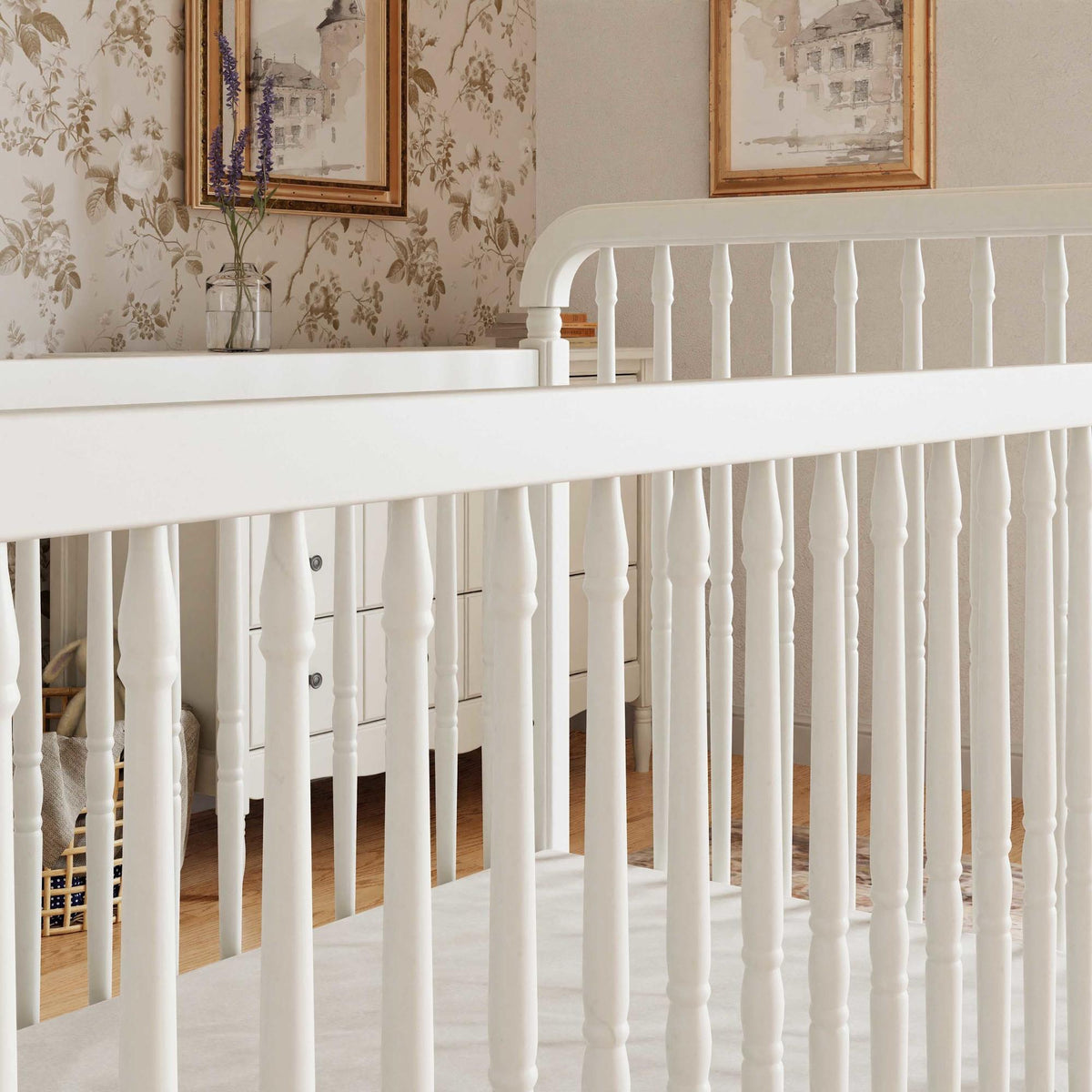 NamesakeNamesake Liberty 3-in-1 Convertible Spindle Crib with Toddler Bed Conversion KitBabysupermarket