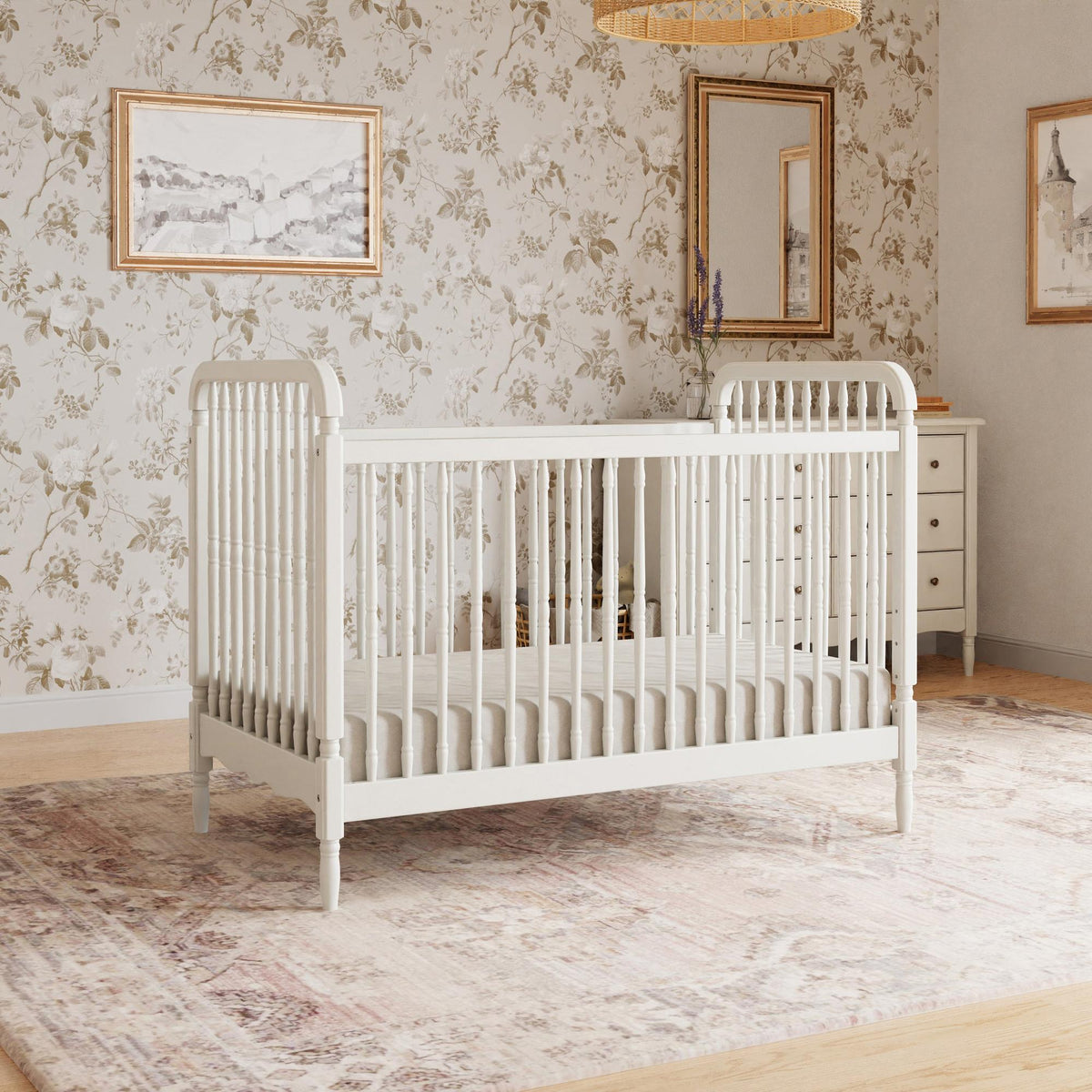 NamesakeNamesake Liberty 3-in-1 Convertible Spindle Crib with Toddler Bed Conversion KitBabysupermarket