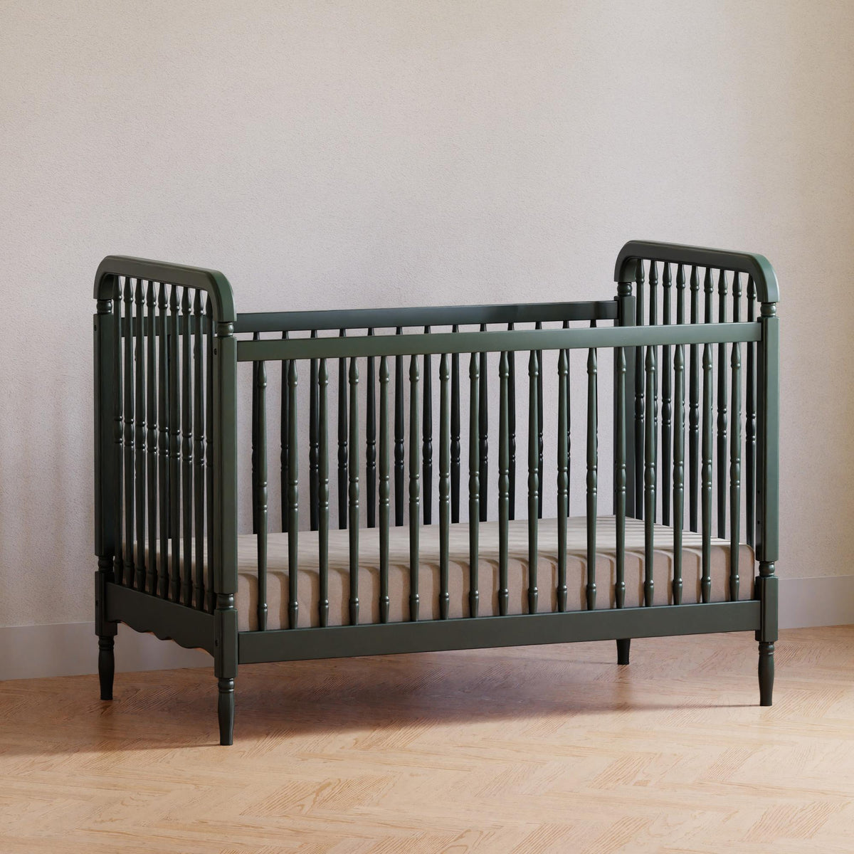 Namesake Cribs Namesake Liberty 3-in-1 Convertible Spindle Crib with Toddler Bed Conversion Kit