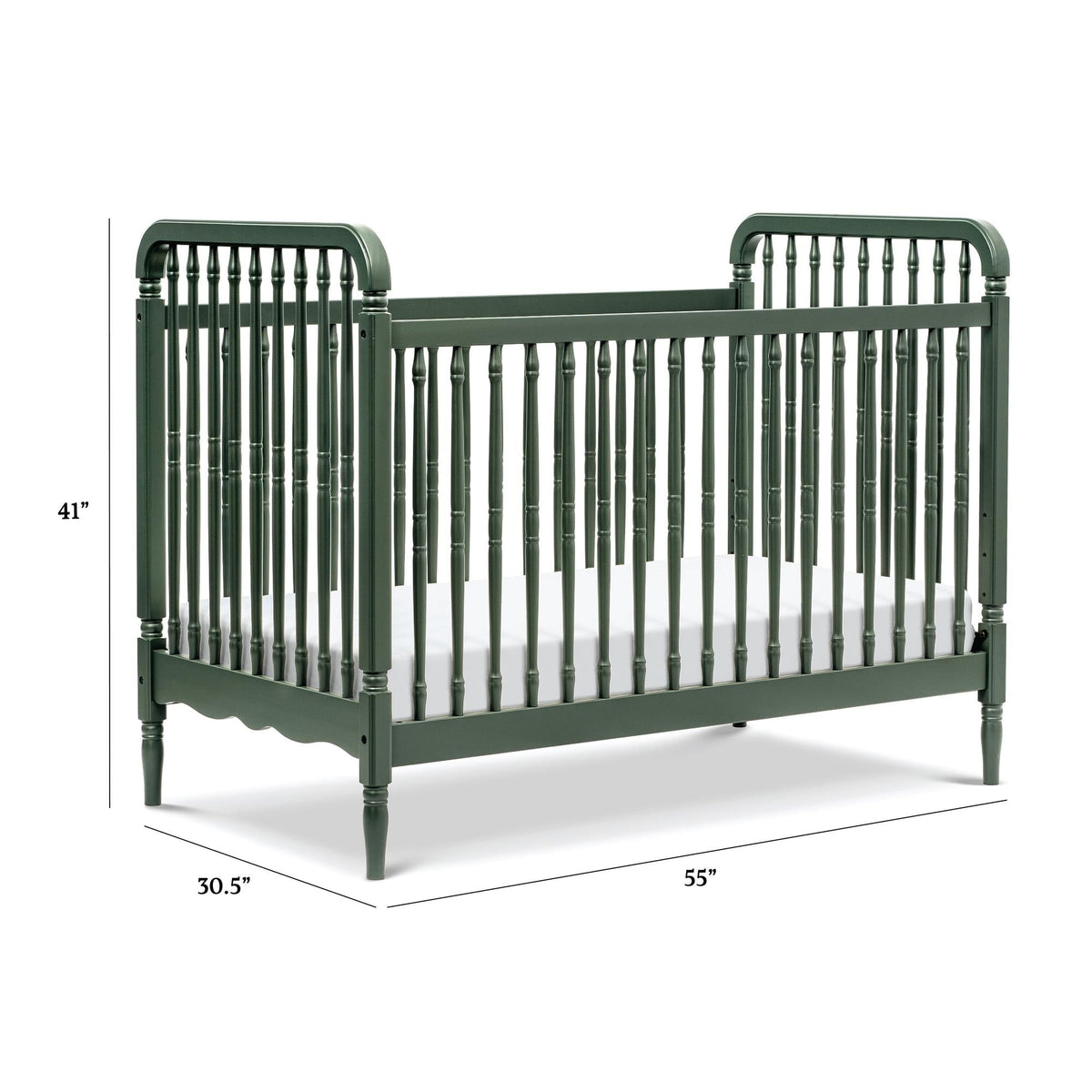 Namesake Cribs Namesake Liberty 3-in-1 Convertible Spindle Crib with Toddler Bed Conversion Kit