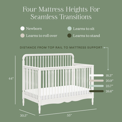 Namesake Cribs Namesake Liberty 4-in-1 Convertible Spindle Crib
