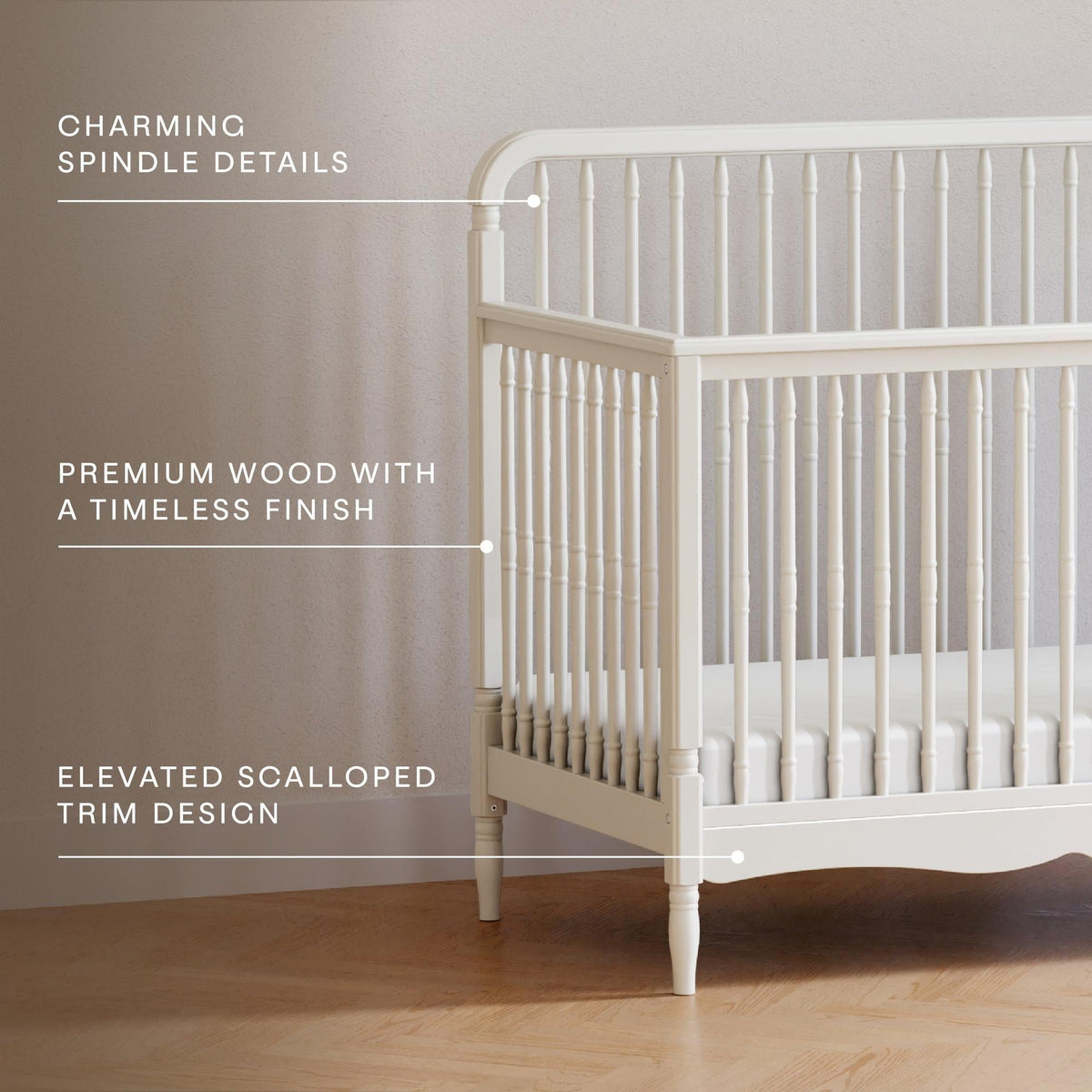 Namesake Cribs Namesake Liberty 4-in-1 Convertible Spindle Crib