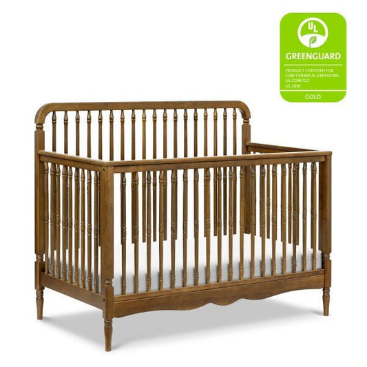 Namesake Liberty 4-in-1 Convertible Spindle Crib in Natural Walnut